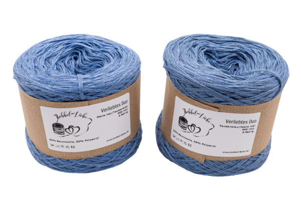 Taubenblau/Jeans mel