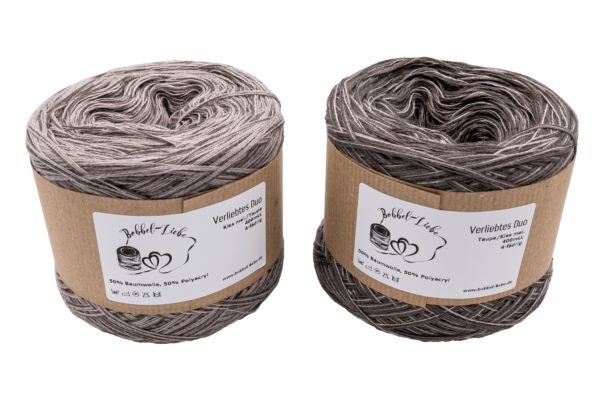 Bobbel Taupe/Kies mel.