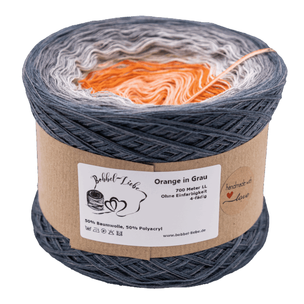Orange in Grau